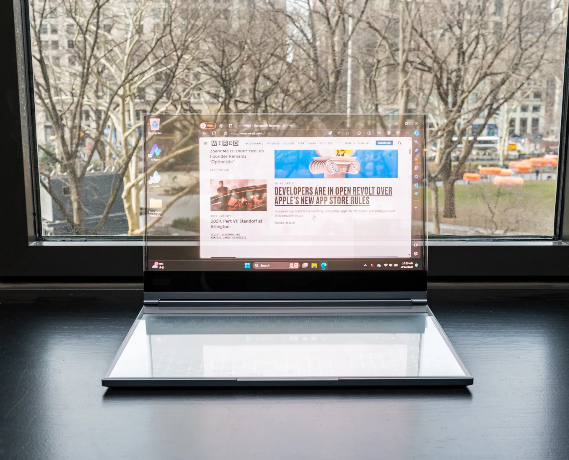 Lenovo Introduces World’s First Transparent Screen Laptop